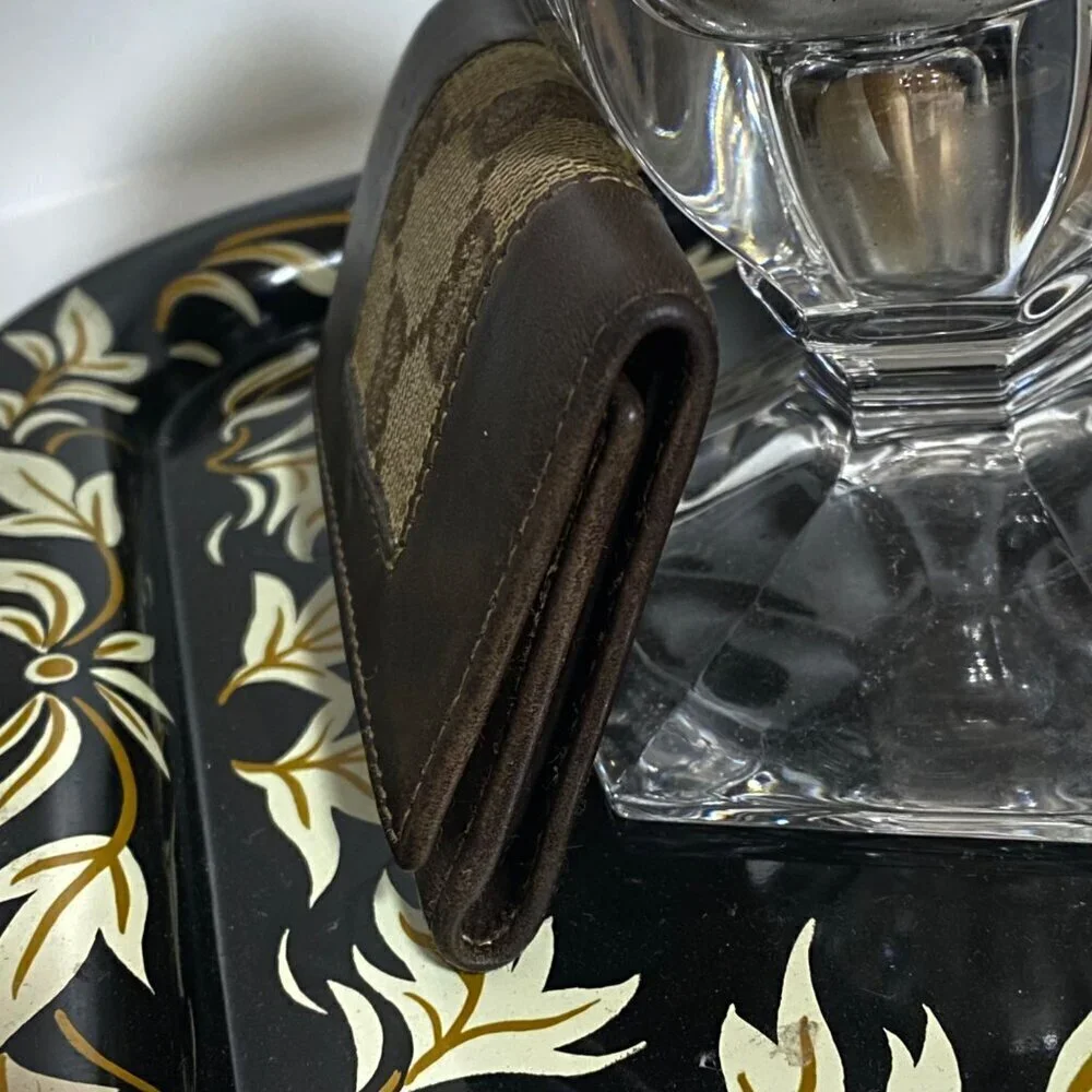 Gucci GG Monogram Leather Key Case Trifold